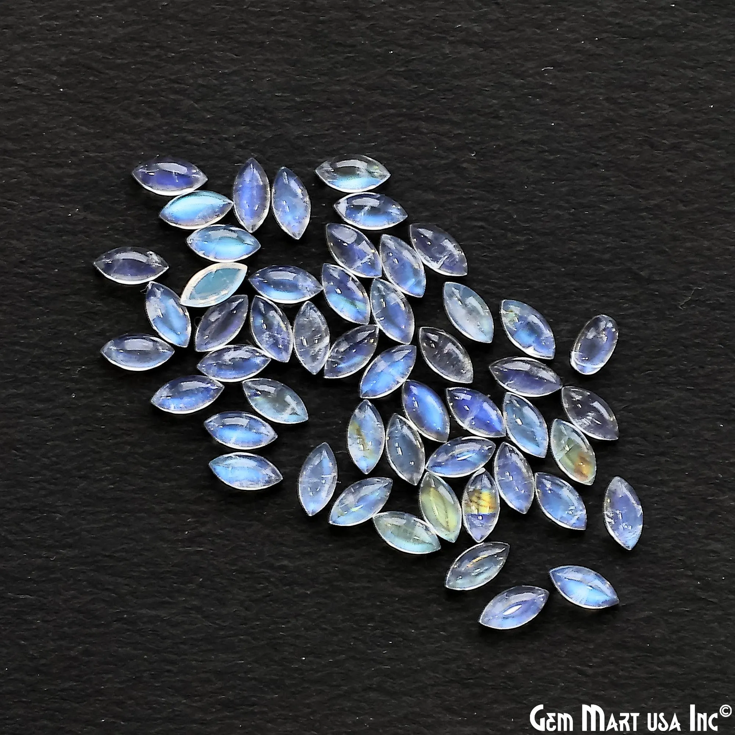 Tanzanite Wholesale Gemstones, 100% Natural Precious Gems, Blue and Purple Faceted Loose Gems, 3x6mm, Marquise, 5 Carats