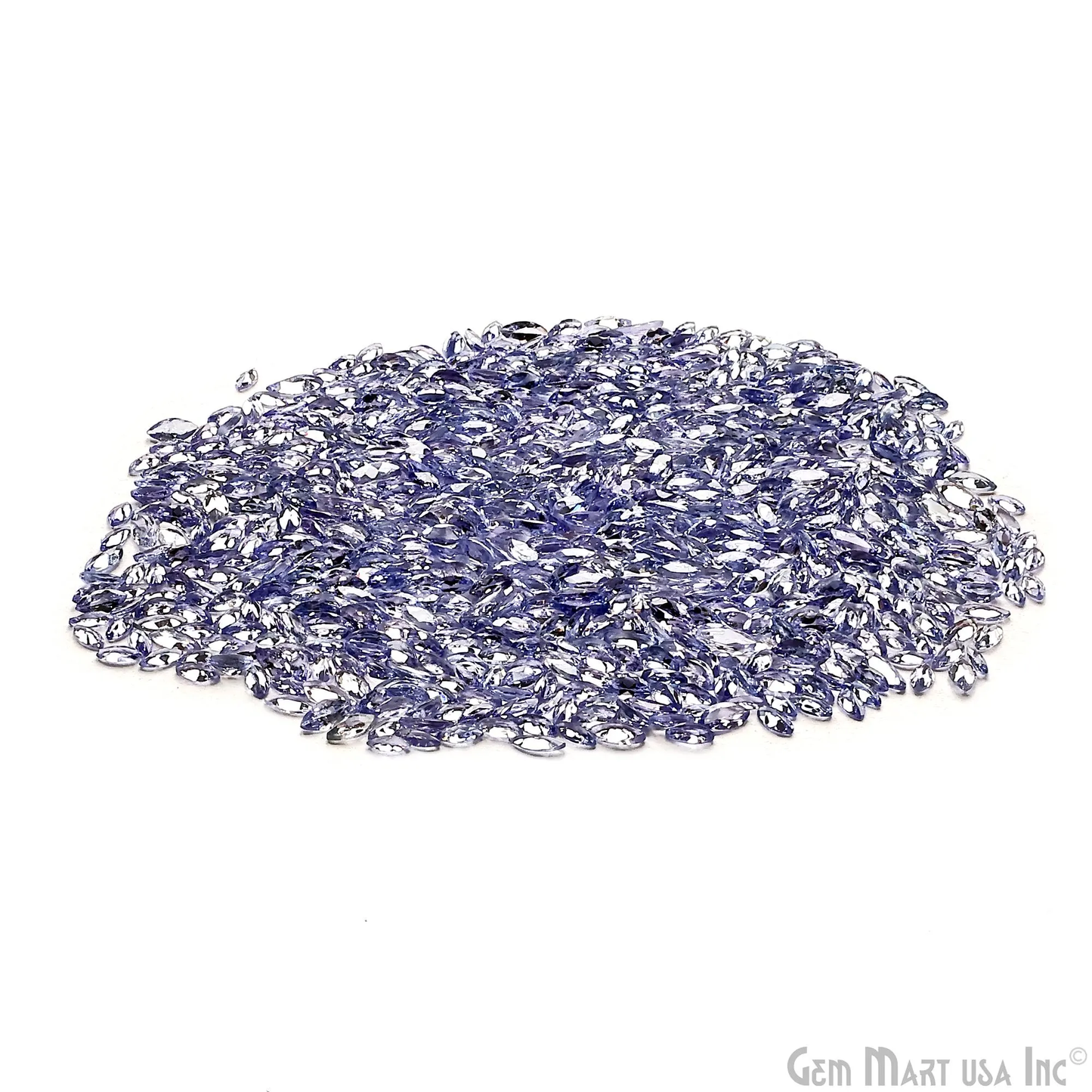 Tanzanite Wholesale Gemstones, 100% Natural Precious Gems, Blue and Purple Faceted Loose Gems, 3x6mm, Marquise, 5 Carats