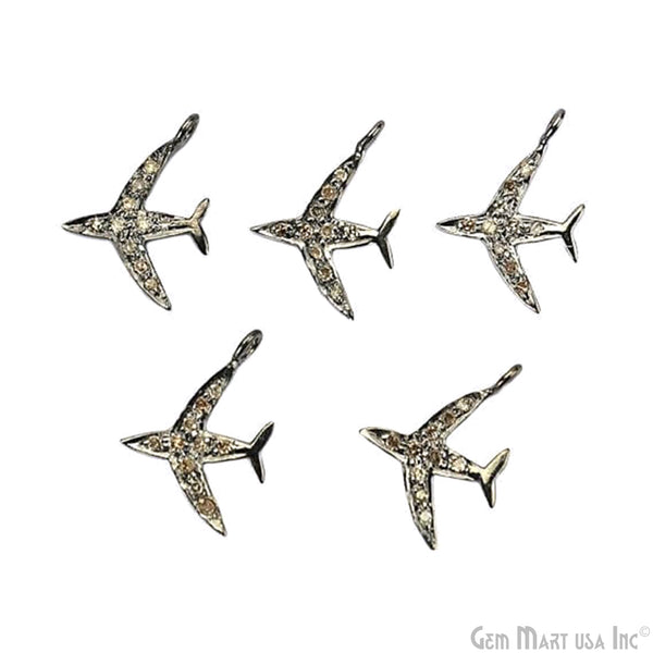 Airplane Shape Diamond Charms...