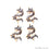 Pave Chinese Zodiac Diamond Charm, Gold Vermeil Necklace Charm Pendant
