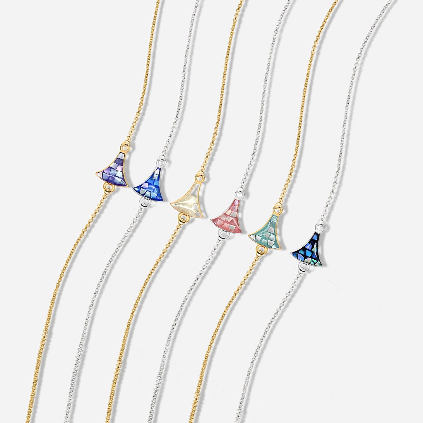 Shell Charm Free Form 15x10mm Double Bail Bracelet Charm Pendant Jewelry GemMartUSA