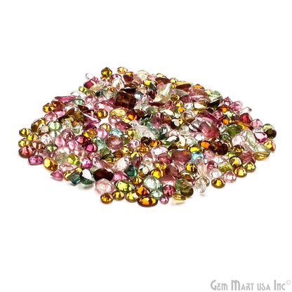 Multi Tourmaline Wholesale Gemstones, 100% Natural Semi-Precious Gems, Multi Color Faceted Loose Gems, 4-10mm, Mixed, 5 Carats