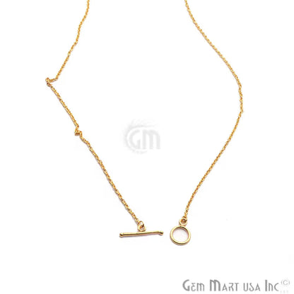 Toggle Necklace Gold Plated Link Chain Necklace