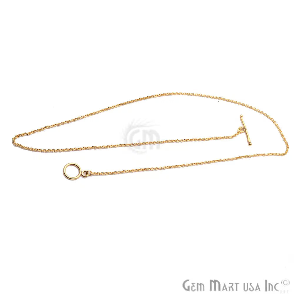 Toggle Necklace Gold Plated Link Chain Necklace