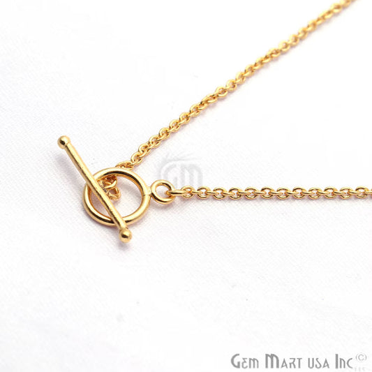 Toggle Necklace Gold Plated Link Chain Necklace