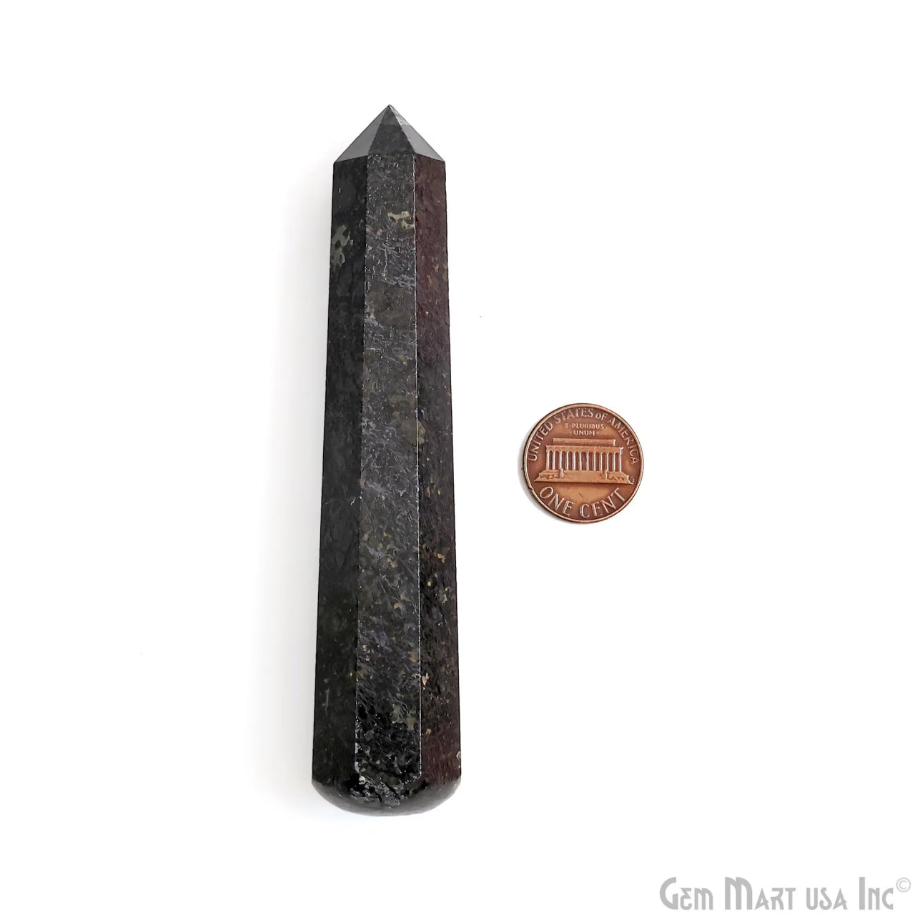 Black Pyrite Gemstone Jumbo Tower Crystal Tower Obelisk Healing Meditation Gemstones 4-5 Inch