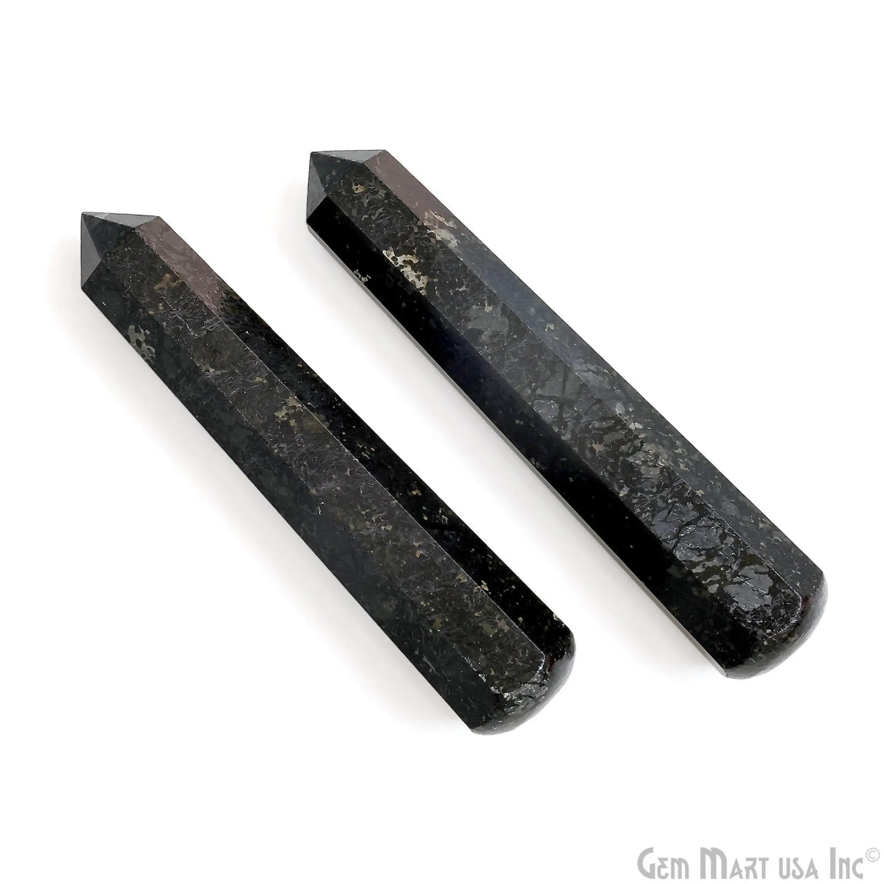Black Pyrite Gemstone Jumbo Tower Crystal Tower Obelisk Healing Meditation Gemstones 4-5 Inch