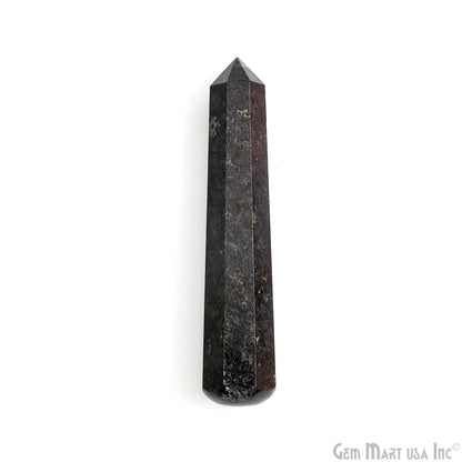 Black Pyrite Gemstone Jumbo Tower Crystal Tower Obelisk Healing Meditation Gemstones 4-5 Inch