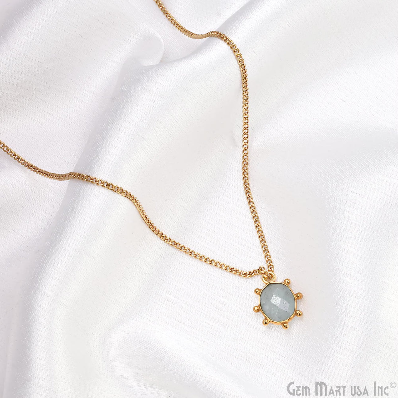 Oval 15x11mm Design Bezel Gold Plated Single Bail Gemstone Connector