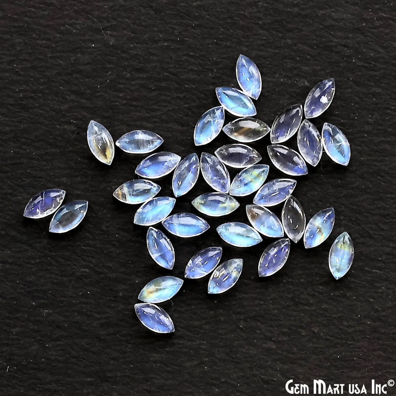 Tanzanite Wholesale Gemstones, 100% Natural Precious Gems, Blue and Purple Faceted Loose Gems, 3x6mm, Marquise, 5 Carats