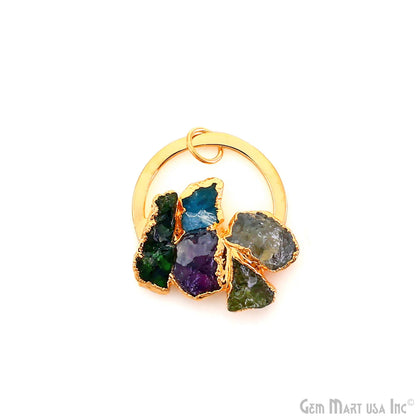 DIY Rough Gemstones for Jewelry Making Supplies Connector - 1pc