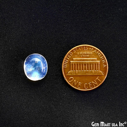 Natural Rainbow Moonstone Oval Cabochon, 11x9mm, AA Quality Blue Fire, 100% Cabochon Loose Stone, Wholesale Gemstones-10 Carat