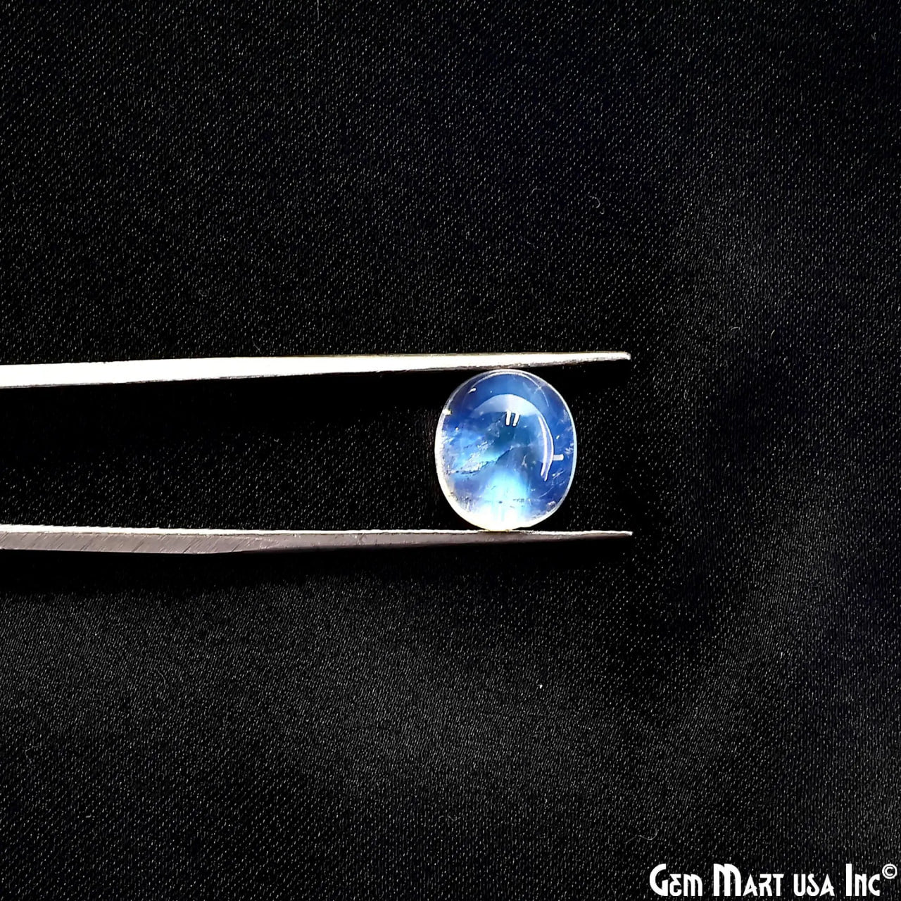 Natural Rainbow Moonstone Oval Cabochon, 11x9mm, AA Quality Blue Fire, 100% Cabochon Loose Stone, Wholesale Gemstones-10 Carat