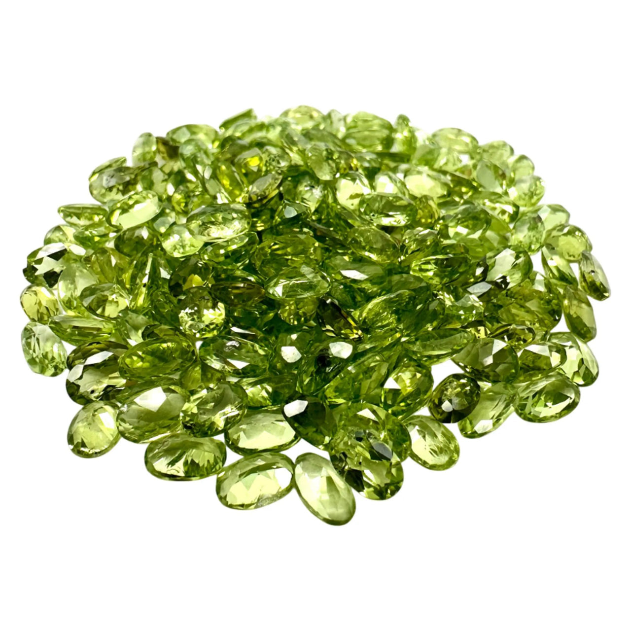 Peridot Oval Gemstone, 6x4mm, 5+ Carat, 100% Natural Faceted Loose Gems, August Birthstone