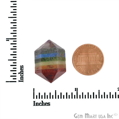 Double Terminated Chakra Healing Hexagonal Stone Points for Energy Balancing, Meditation, and Home Decor