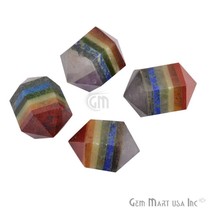 Double Terminated Chakra Healing Hexagonal Stone Points for Energy Balancing, Meditation, and Home Decor