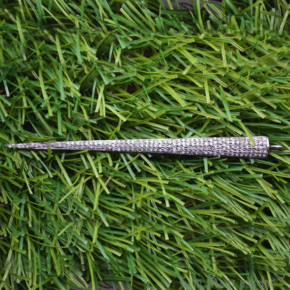 Pave Spike Diamond Charm Pendant, Sterling Silver Necklace Charm Pendant