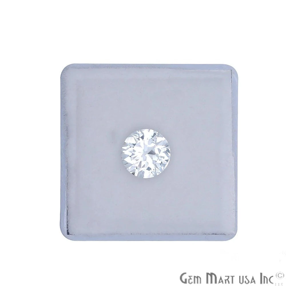 White Sapphire Wholesale Gemstones, 100% Natural Precious Gems, White Faceted Loose Gems, 7.5mm, Round, 1.50 Carat