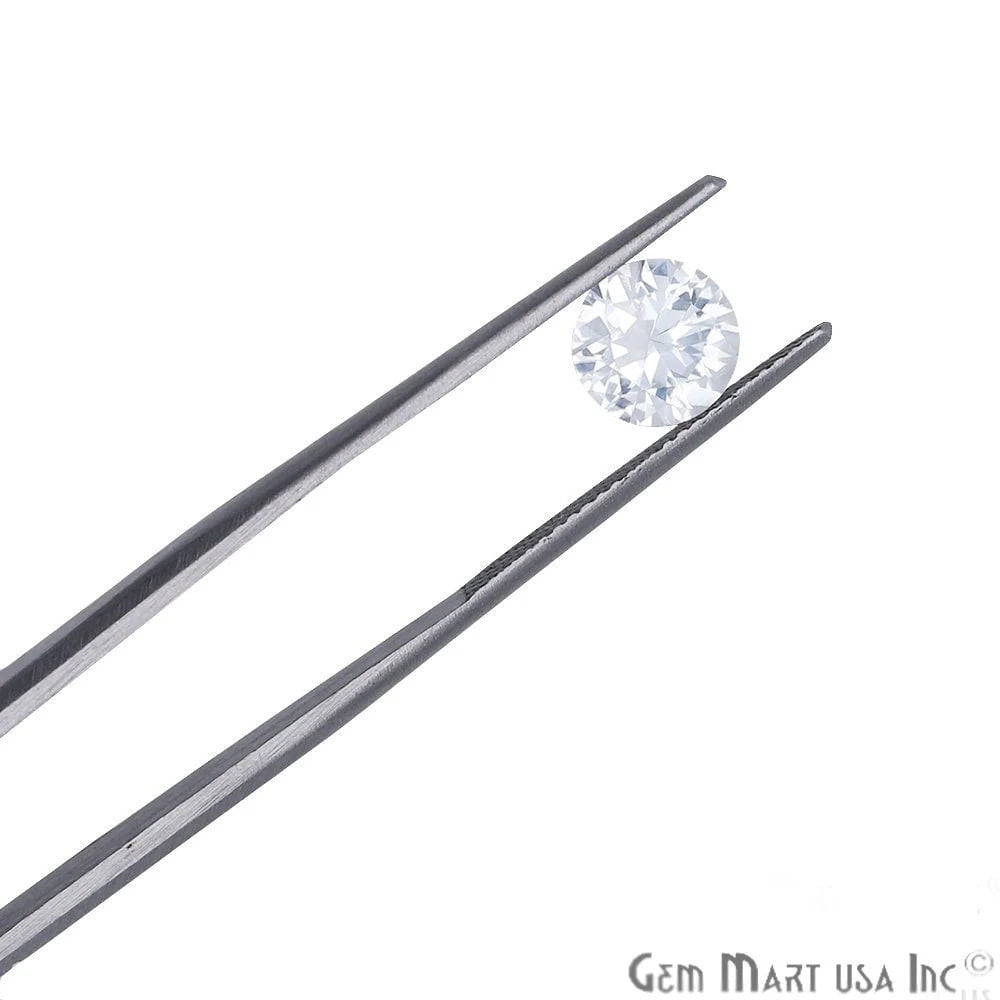 White Sapphire Wholesale Gemstones, 100% Natural Precious Gems, White Faceted Loose Gems, 7.5mm, Round, 1.50 Carat