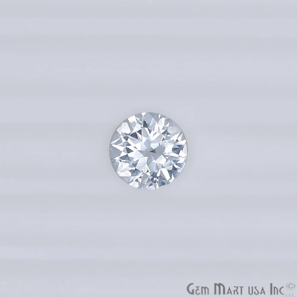 White Sapphire Wholesale Gemstones, 100% Natural Precious Gems, White Faceted Loose Gems, 7.5mm, Round, 1.50 Carat