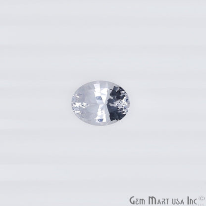 White Sapphire Wholesale Gemstones, 100% Natural Precious Gems, White Faceted Loose Gems, 7x9mm, Oval, 2.40 Carat