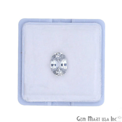 White Sapphire Wholesale Gemstones, 100% Natural Precious Gems, White Faceted Loose Gems, 6x8mm, Oval, 1.50 Carat