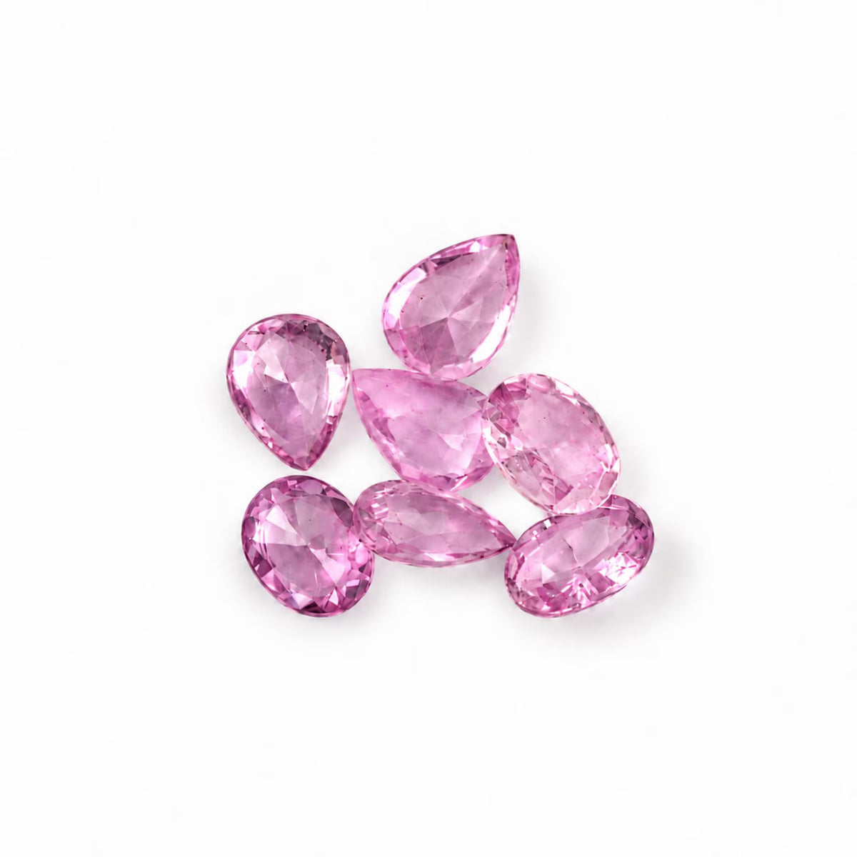 Pink Sapphire Oval & Pear Gemstone, 5x3 and 4x3mm, 1+ Carats, 100% Natural Precious Gems Faceted Loose Gems, September Birthstone