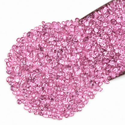 Pink Sapphire Oval & Pear Gemstone, 5x3 and 4x3mm, 1+ Carats, 100% Natural Precious Gems Faceted Loose Gems, September Birthstone