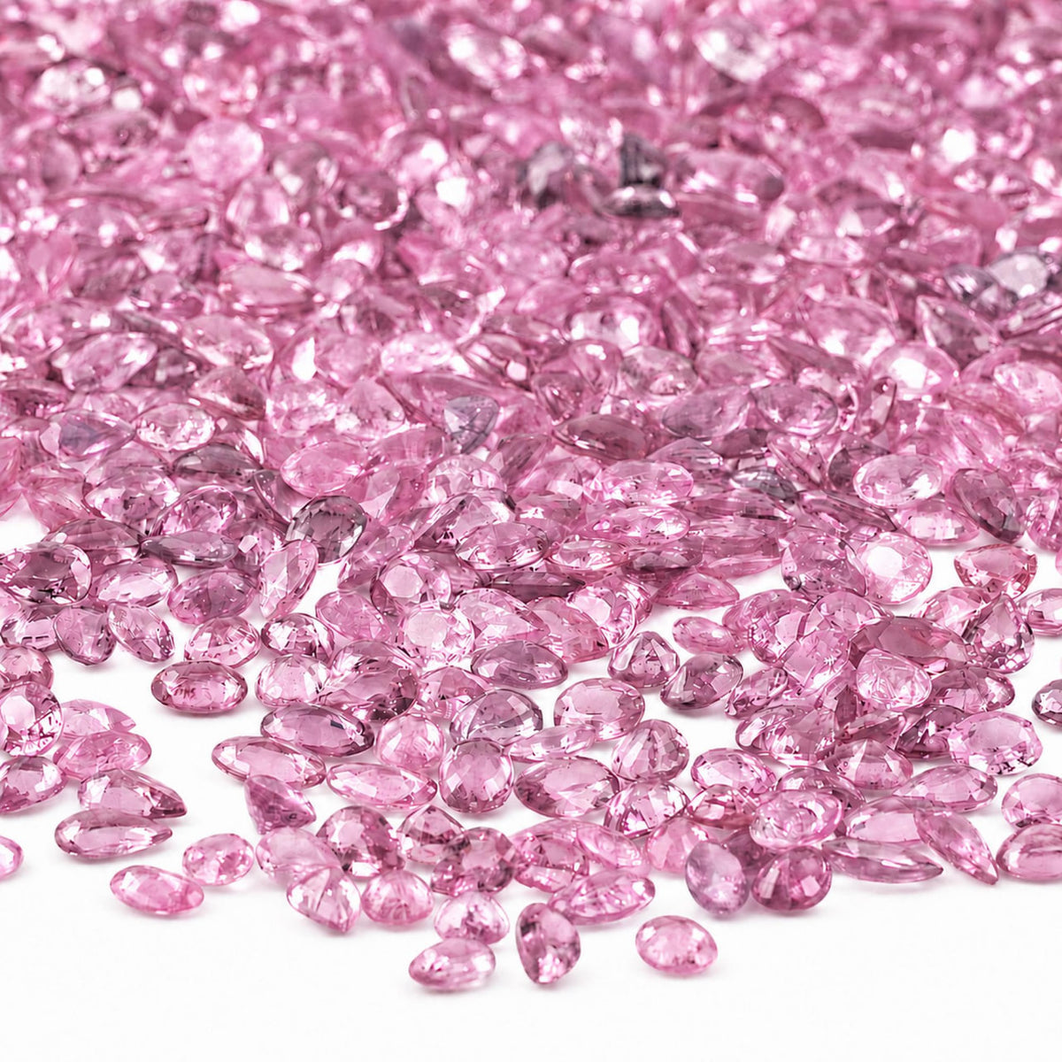 Pink Sapphire Oval & Pear Gemstone, 5x3 and 4x3mm, 1+ Carats, 100% Natural Precious Gems Faceted Loose Gems, September Birthstone