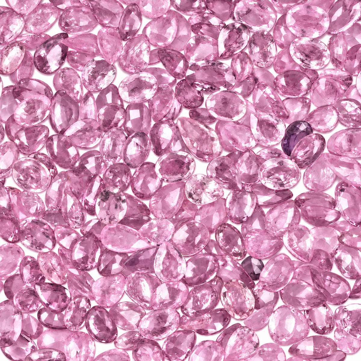 Pink Sapphire Oval & Pear Gemstone, 5x3 and 4x3mm, 1+ Carats, 100% Natural Precious Gems Faceted Loose Gems, September Birthstone