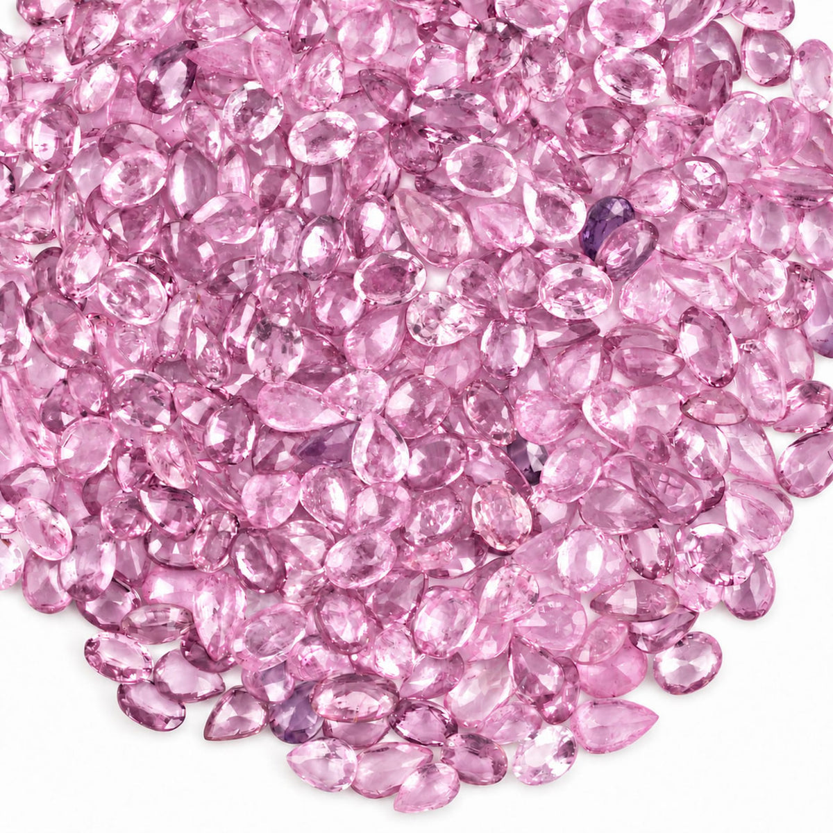 Pink Sapphire Oval & Pear Gemstone, 5x3 and 4x3mm, 1+ Carats, 100% Natural Precious Gems Faceted Loose Gems, September Birthstone