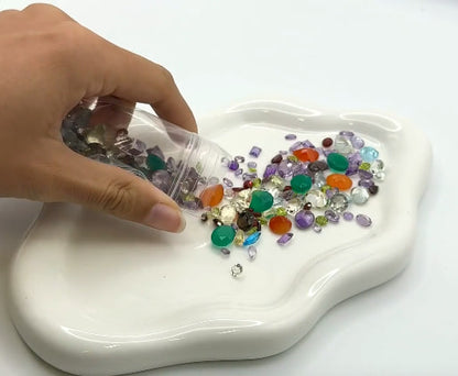 Mix Wholesale Gemstones, 100% Natural Semi-Precious Gems, Multi Color Faceted Loose Gems, 4-8mm, Mixed, 50 Carats