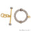Cubic Zircon Pave 'Fancy Lock' Gold Vermeil Charm For Bracelet & Pendants - GemMartUSA