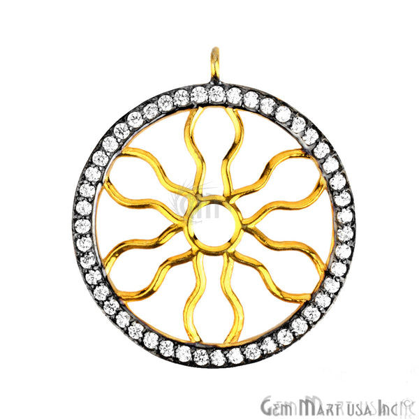 Cubic Zircon Pave Charm...