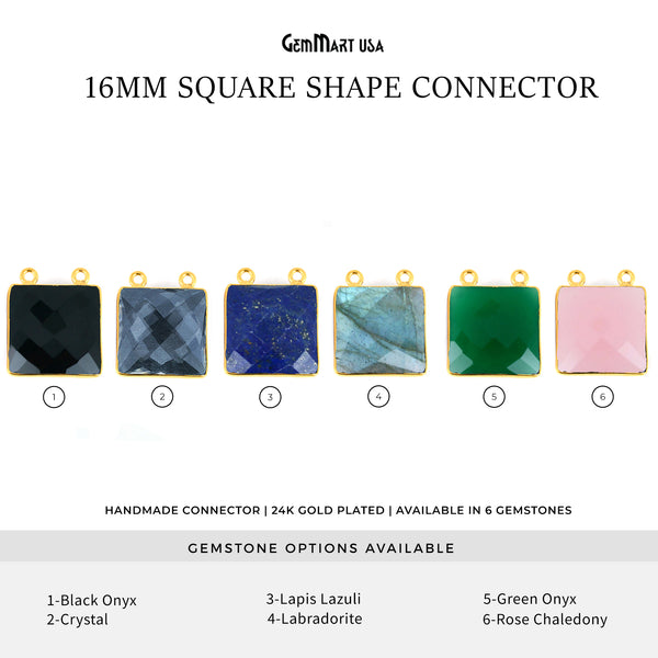 Square 16mm Gemstone Cat...