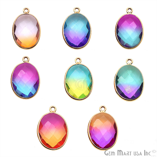 Doublet Aura Quartz 12x16mm...