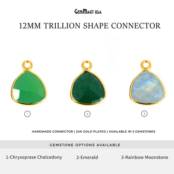 Trillion 12mm Gold Bezel...