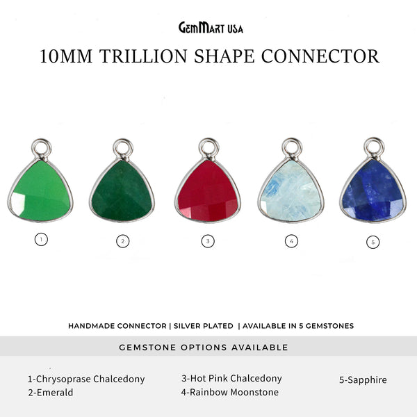 Trillion 10mm Silver Bezel...