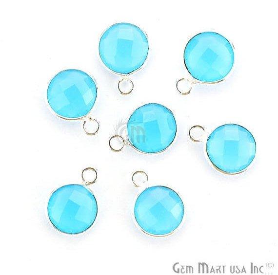 Round 8mm Single Bail Silver Plated Gemstone Connectors (Pick your Lot Size) - GemMartUSA