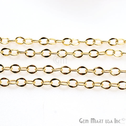 Link Finding Gold Plated Station Rosary Chain - GemMartUSA