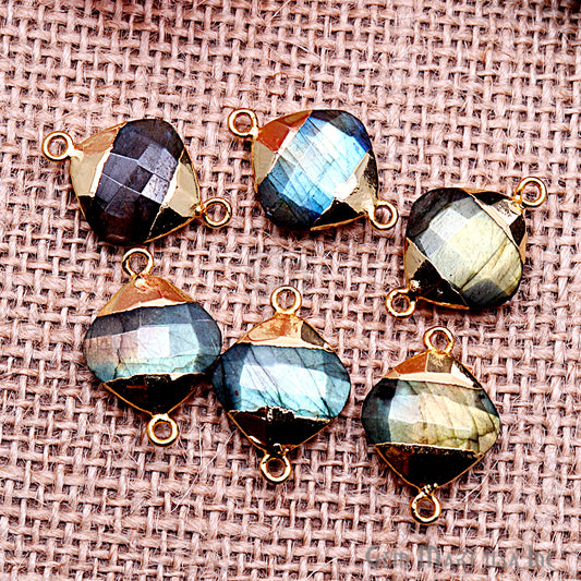 gemstone connector beads, gemstone connector pendant