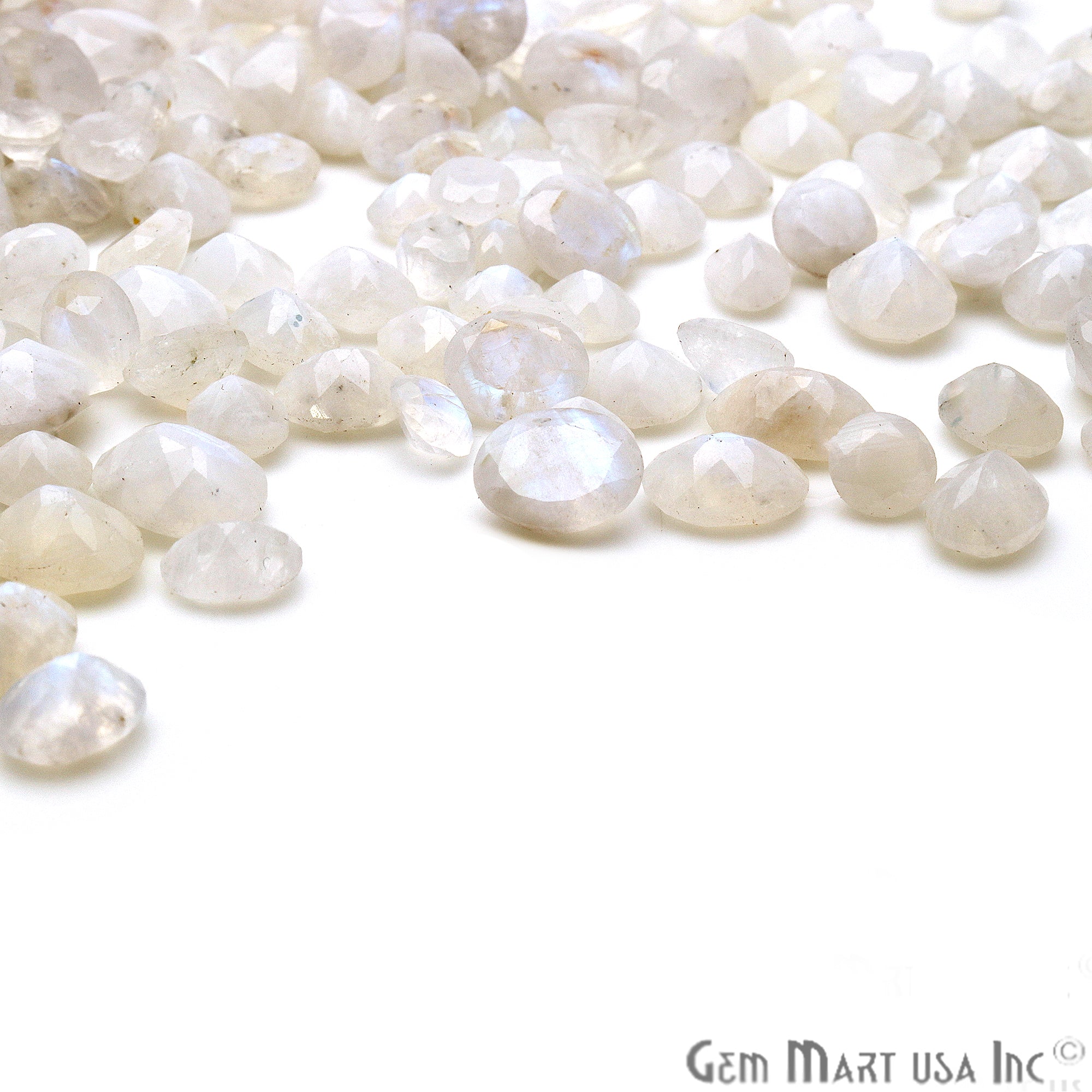 Natural Rainbow Moonstone Mix Shape Loose Gemstones,Precious Stones - GemMartUSA