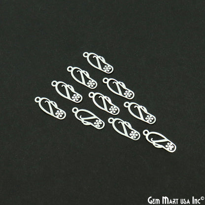 Slipper Shape Metal 23.5x9mm Finding Charm Connector