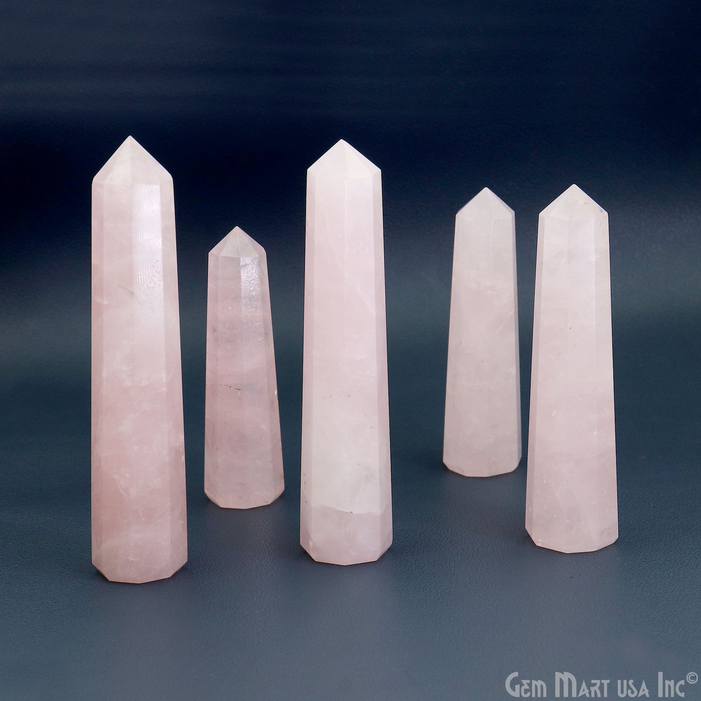 Rose Quartz Gemstone Jumbo Tower Crystal Tower Obelisk Healing Meditation Gemstones 2-3 Inch