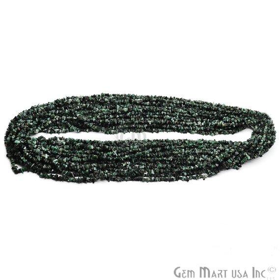 Natural Ruby Zoisite Chip Beads Strand-, Semi Precious, Gemstone Chips, Gemstone Beads (CHRZ-70001) - GemMartUSA