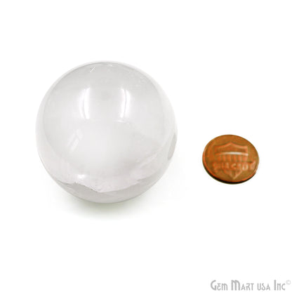 Selenite Gemstone Sphere ball, Reiki Healing Crystal 40-50mm