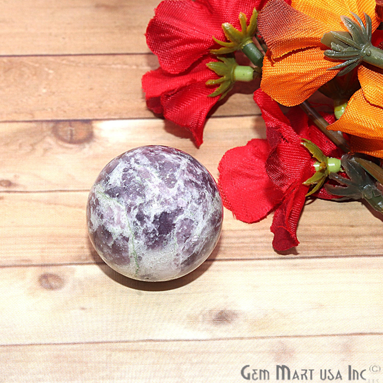 Gemstone Ball, 32mm Sphere ball, Reiki Healing Crystal, Crystal Ball, Healing Stone, Fortune Ball - GemMartUSA