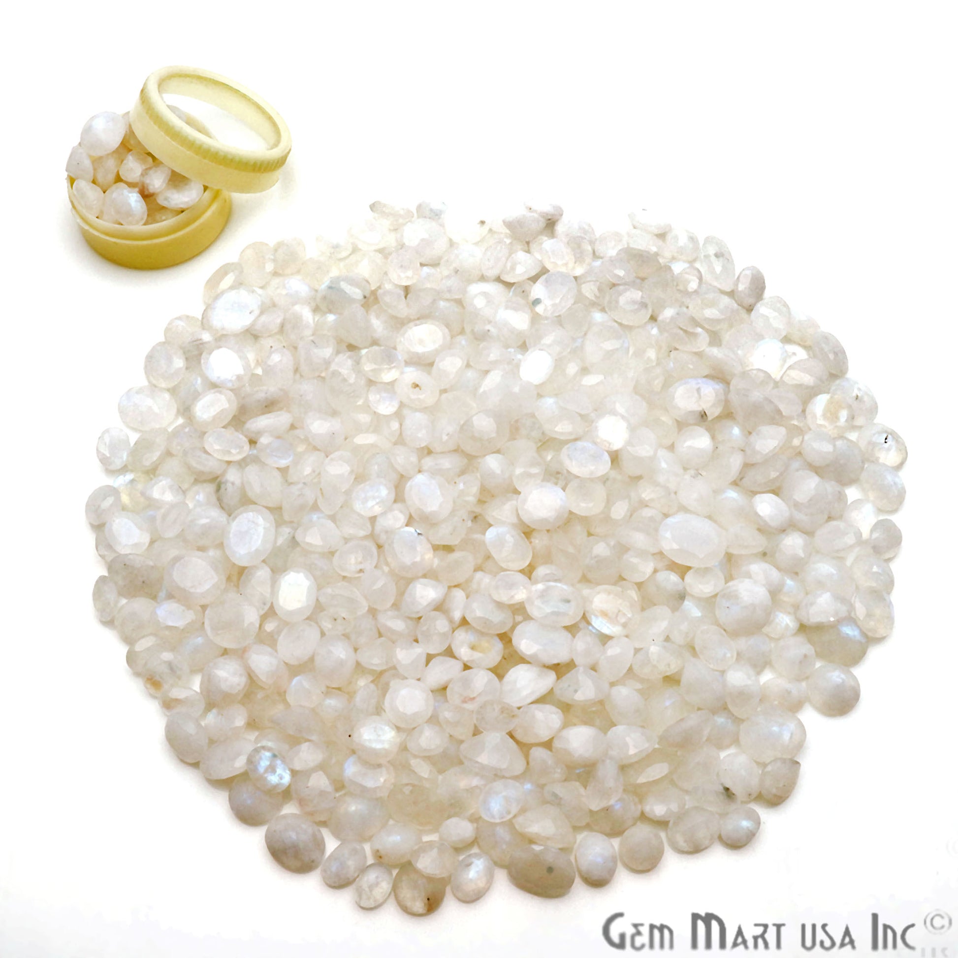 Natural Rainbow Moonstone Mix Shape Loose Gemstones,Precious Stones - GemMartUSA