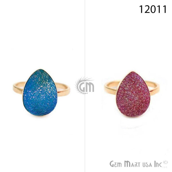 Pears Druzy Gold Plated...