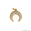 DIY Horn Shape 13mm Cubic Zircon Single Bail Necklace Pendant